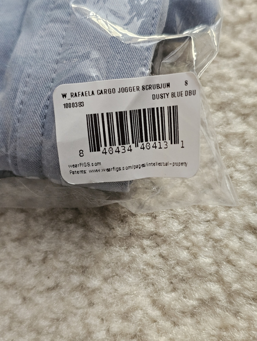 FIGS DUSTY BLUE RAFAELA SCRUB JUMPSUIT - Picture 4 of 4